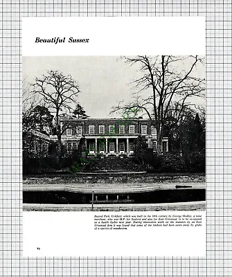 9381) Buxted Park Uckfield Sussex George Medley - 1965 Cutting • $8.64