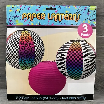 Totally 80s Paper Lanterns Birthday Party Supplies Favors Decorations New • $14.99