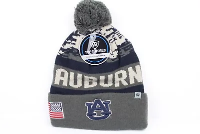 Top Of The World Auburn Tigers Beanie Hat Cuffed Knit Gray Digital Camo Flag • $18.69