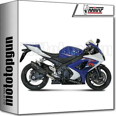 Exhaust Double Silencers Steel Black C Suono Mivv Suzuki Gsx-r 1000 07/08 • $910