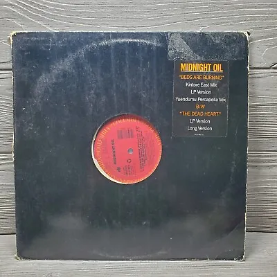 Midnight Oil: Beds Are Burning 12 Single Gold Stamp Promo 33RPM 1988 • $15