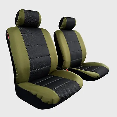 $94.59 • Buy Canvas Seat Cover For Ssangyong Musso XLV Ultimate Jacquard GREEN ELEGANT