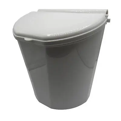 Wall Mounted Waste Bin With Lid 10L (Cabinet Cupboard Door Hanging Trash Can) • £18.99