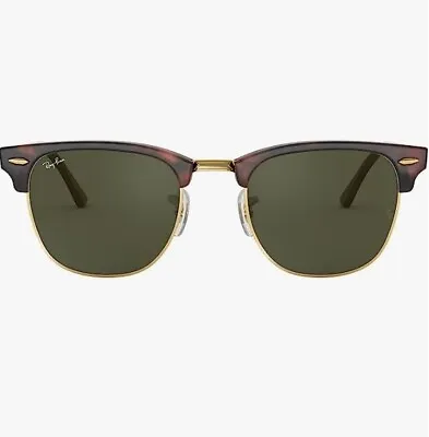 Ray-Ban RB3016 Clubmaster Square Sunglasses Mock Tortoise On Gold/G-15 51 Mm • $119.99