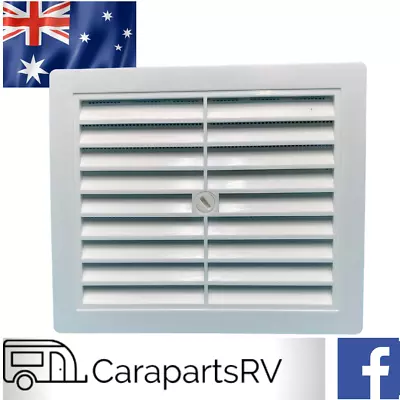 CARAVAN PLASTIC LOUVRE VENT WITH INSECT SCREEN BUILT IN. SIZE 217 X 176mm • $43.89