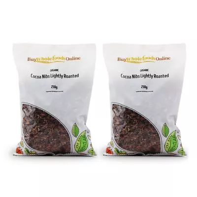 Organic Cocoa Nibs (Lightly Roasted) 500g | BWFO | Free UK Mainland P&P • £13.17