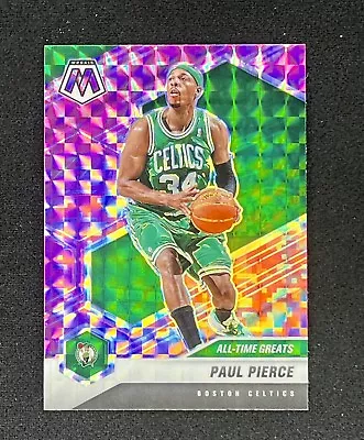 2020-21 Mosaic #285 Paul Pierce Pink Camo Prizm All-Time Greats Boston Celtics • $1.99