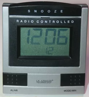 La Crosse WT-2171U Digital Travel Alarm Clock Radio Controlled Atomic Time • $19.99