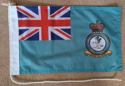 RAF Station Mount Pleasant Flag Woven And Printed Rope 45cm X 27cm - ONE ONLY • £20