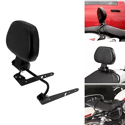 Detachable Driver Backrest Pad Quick-Release Fit For Harley Sportster XL 2004-up • $85.49