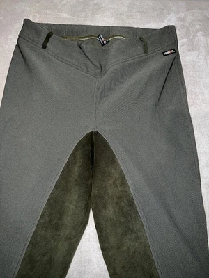 $50 • Buy Kerrits Microcord Full Seat Breeches Women's 1X Gray Grey Charcoal