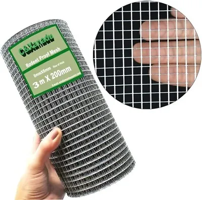 Galvanised Wire Mesh Roll Rat Proof Mesh Sheet Welded Mesh To Stop Mice • £15.99