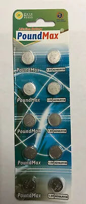 10 X PoundMax AG10 LR1130 LR54 1.5v ALKALINE BUTTON  Battery • £2.39