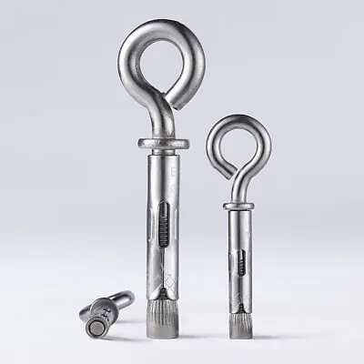 Expansion Anchors Eye Bolts Hook 4.8 Class Steel Concrete Brick M6.5 M8 M10 M12 • $7.89