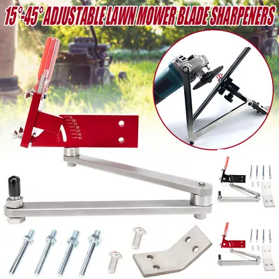 $76.99 • Buy Sharpener Mower 15-45°Adjustable W/ Bearings Frame Lawn Mower Sharpen Blades Set
