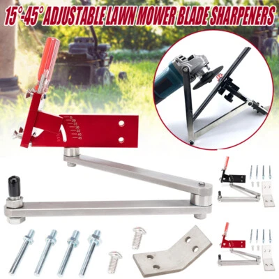 $76.99 • Buy Sharpener Mower 15-45°Adjustable W/ Bearings Frame Lawn Mower Sharpen Blades Set