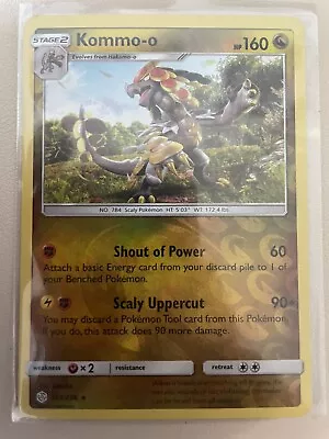 Pokémon TCG Kommo-o Cosmic Eclipse 163/236 Reverse Holo Holo Rare NM • $0.99