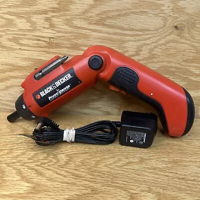 BLACK & DECKER Pivot Driver 3.6V Screwgun W/ Charger & Bits PD360 • $14.99