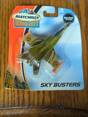 Nos 2003 Matchbox Hero-city Sky Busters Airplane/jet Die-cast Toy Attack Jet • $21.99