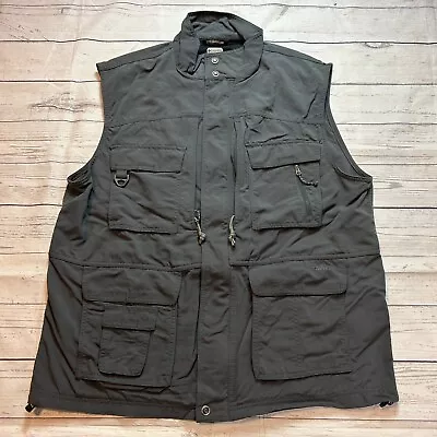 Columbia Titanium Vest Black Zip Pockets Fishing Hunt Camping Hike Men's Size XL • $26.95