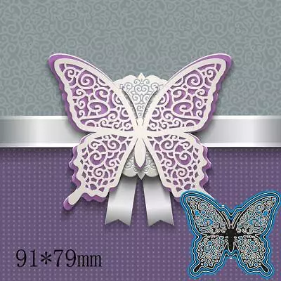 Butterfly Openwork Lace Metal Cutting Dies Scrapbooking Stencil Album Template • £3.61