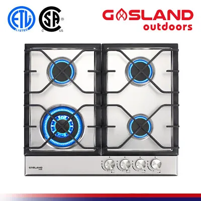 Gasland Chef 24'' Gas Cooktop 4 Sealed Burners Stainless Steel Stove Top NG/LPG • $229.99