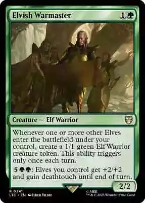 MTG - ELVISH WARMASTER - Lord Of The Rings Commander • $3.35