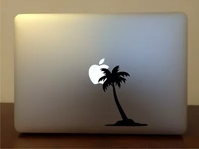 Palm Tree - Mac Apple Logo Cover Laptop Vinyl Decal Sticker Beach Scene Theme • $4
