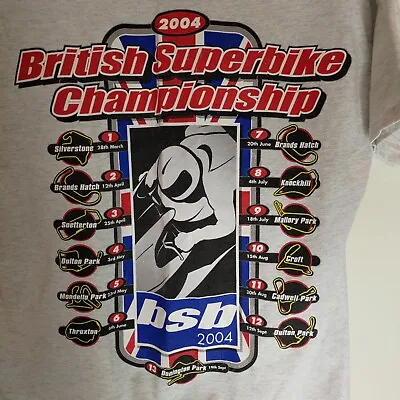 £18.99 • Buy British Superbike Championship 2004 XL T Shirt