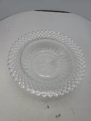 DESSERT BOWL 1930s Anchor Hocking Miss America Diamond Clear Depression Glass • $5.39