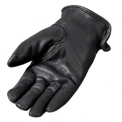 Black DEERSKIN Thermal Lined Leather Gloves Military Driving Motorcycle Biker • $29.90