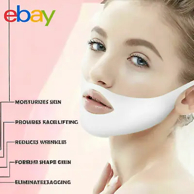 4D Face Lifting V Shape Mask Neck Face Slim V Line Double Chin Anti-Wrinkle Lift • £3.10