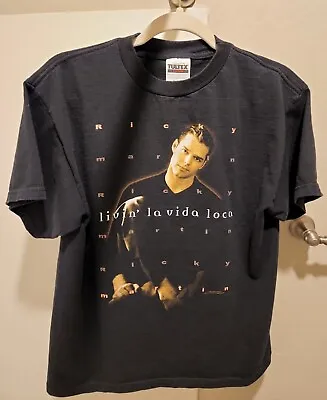 Ricky Martin Livin' La Vida Loca Tour 1999 Youth XL Vintage T-Shirt Tultex  • $24.99