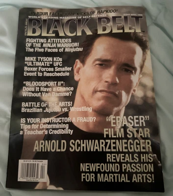 £2.41 • Buy Black Belt Magazine April 1996 Arnold Schwarzenegger Film Eraser No Label
