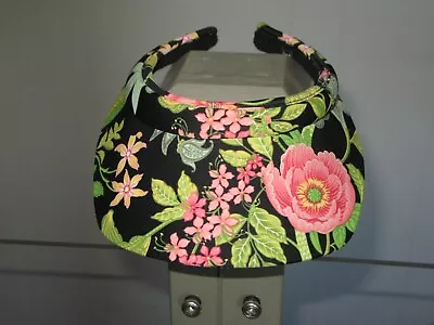 Vera Bradley Floral Pink Green Tennis Golf Sport One Size Womens Sun Visor NWOT • $12.99