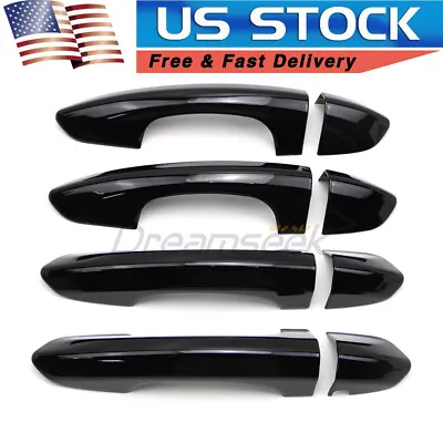 4 Pcs Black Door Handle Cover Decoration Trim Stickers For Ford Fusion 2013-2020 • $16.14