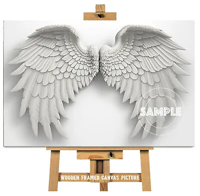 Angel Wings Canvas Picture Angel Wings Wall Art -  Unframed Art Print Also #14 • £5.99