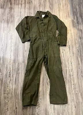 Vintage US Army Medium Military Coveralls 100% Cotton Sateen Type 1 Mechanic • $39.99