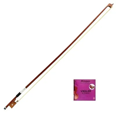 Violin Bow + E String 4/4 3/4 1/2 1/4 1/8 1/10 1/16 Beginner Student Replacement • $18.99