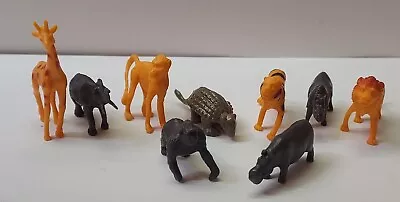 Instant Animal Collection Solid Plastic Realistic 9 Miniature Animal Figurines • $8.99