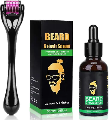 $30.97 • Buy Derma Roller Beard Growth Serum - Stimulate Beard And Hair Growth - 0.5mm For -