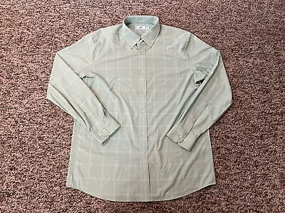 Southern Tide Intercoastal Shirt Men's Long Sleeve Green Check Plaid Large L • $24.50