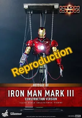 HOT TOYS Iron Man Mark 3 Construction Ver. Reproduction DS003 1/6 Action Figure • $349