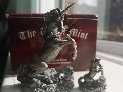 Myth And Magic X 2 The Unicorn Of Light 3073 Boxed & Miniature 3549 Tudor Mint  • £11.99