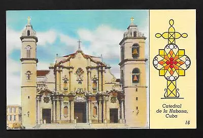 Vintage Catedral De La Habana Cuba Linen Postcard W/ Postage • $5.99