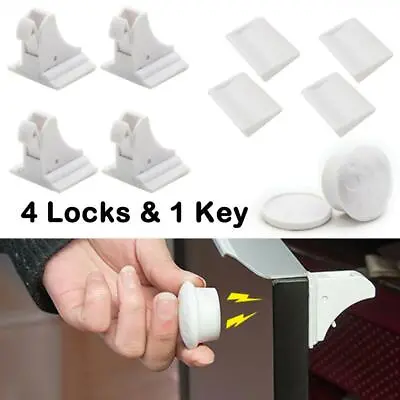 £8.27 • Buy Invisible Child Safety Magnetic Lock Baby Pet Proof Cupboard Door Drawer W Hot
