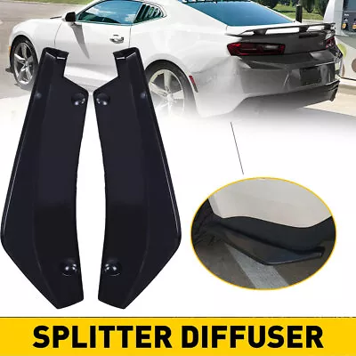 Rear Bumper Lip Wrap Angle Diffuser Splitter Canard For Skoda Octavia Ll • $34.79