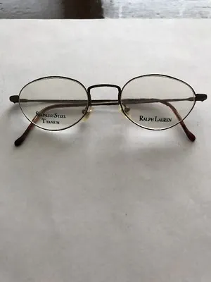 Polo Ralph Lauren Stainless Steel Classic Titanium Gunmetal Frame Eyeglasses • $50