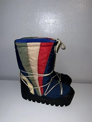 Mens Vintage 70s Rainbow MOON Boots Snow Rain 9/10 Korea • $70