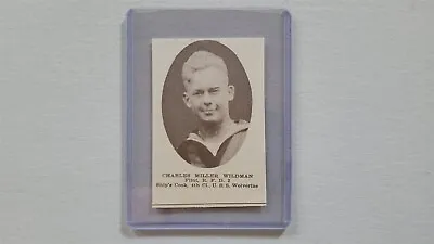 Charles Miller Wildman USS Wolverine Flint Michigan 1920 WW1 Hero Panel • $24.99